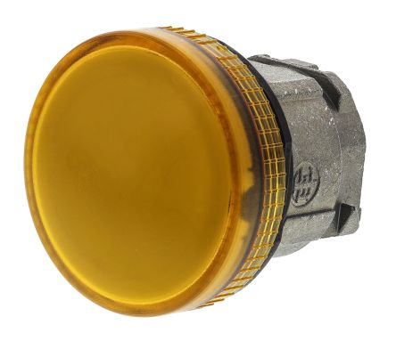 Schneider Electric Harmony XB4 Leuchtmelder-Frontelement, Tafelausschnitt-Ø 22mm, Tafelmontage, Orange Rund Metall