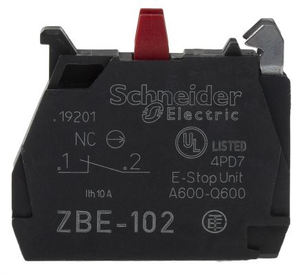 ZBE102 Schneider Electric | Schneider Electric Harmony XB Contact Block ...