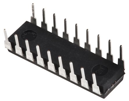 Microchip Microcontrôleur, 8bit, 68 B RAM, 1K X 14 Mots, 64 B, 10MHz,, DIP 18, Série PIC16F