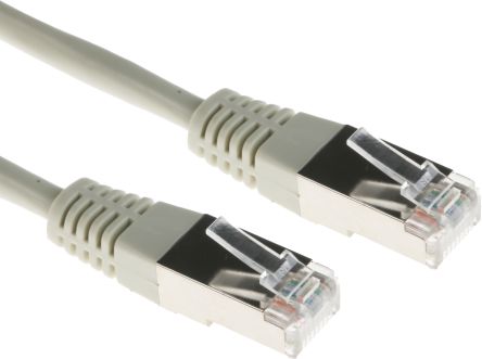 RS PRO Ethernetkabel Cat.5, 5m, Grau Patchkabel, A RJ45 F/UTP Stecker, B RJ45, PVC