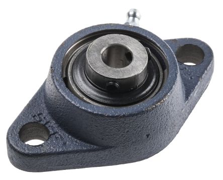 2 Hole Flanged Bearing, FYTB 12 TF, 12mm. 
