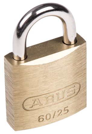 ABUS Messing, Stahl Vorhängeschloss Mit Schlüssel, Bügel-Ø 4mm X 11mm