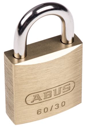 ABUS Messing, Stahl Vorhängeschloss Mit Schlüssel, Bügel-Ø 5mm X 14mm