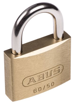 ABUS Messing, Stahl Vorhängeschloss Mit Schlüssel, Bügel-Ø 7mm X 24mm