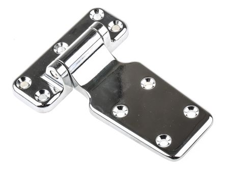 Steinbach &amp; Vollman Chrome Plated Zinc Flap Hinge Left, Right-Handed Screw, 80mm x 110.5mm x 15mm