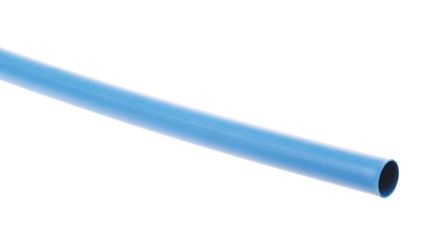 TE Connectivity RNF-100 Wärmeschrumpfschlauch, Polyolefin Blau, Ø 6.4mm Schrumpfrate 2:1, Länge 1.2m