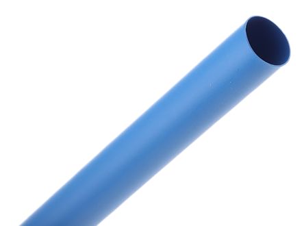 TE Connectivity RNF-100 Wärmeschrumpfschlauch, Polyolefin Blau, Ø 9.5mm Schrumpfrate 2:1, Länge 1.2m