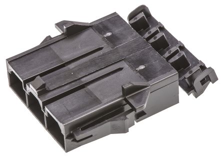 Molex Mini-Fit Sr Steckverbindergehäuse Stecker 10mm, 3-polig / 1-reihig Gerade, Tafelmontage Für Sr.-Stecker Mini-Fit