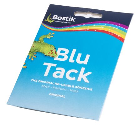 Bostik Blu Tack Wiederverwendbare Klebestreifen Blau Alternative Zu Heftzwecken & Haft-Klebestreifen
