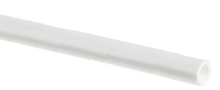 HellermannTyton Spiral-Kabelschutzschlauch PE Weiß, Für Kabel-Ø 4.1mm Bis 8mm, Länge 30m