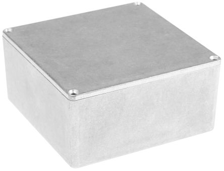 Hammond Caja De Aluminio Presofundido Natural, 120 X 120 X 58.6mm, IP54, Apantallada