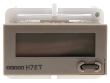 Omron H7E Zähler LCD 7-stellig, 4,5 → 30 V Dc, 0 → 3999 Tage 23,9 Std., 0 → 999999,9