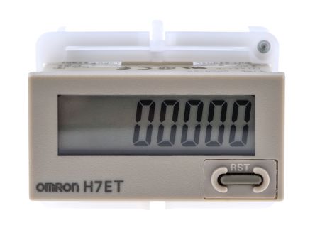 Omron H7E Zähler LCD 7-stellig, 24 → 240 V Ac/dc, 0 → 999 H 59 Min 59 S, 0 → 9999 H 59,9 Min