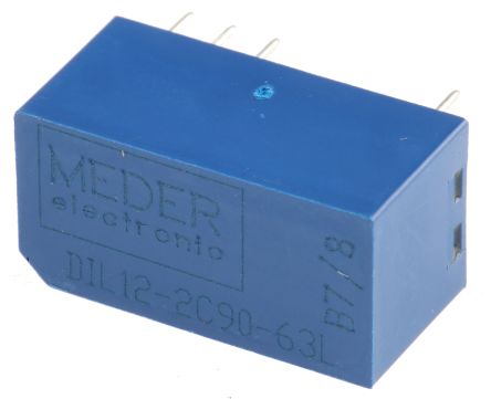 Meder Reedrelais, 12V Dc, 2-poliger Wechsler Leiterplattenmontage, 175V Ac / 175V Dc 210mW