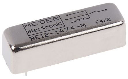 Meder Reedrelais, 12V Dc, 1-poliger Schließer Leiterplattenmontage / 1 A, 250V Ac / 200V Dc 67mW