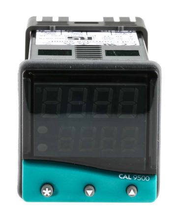 CAL 9500 PID Temperature Controller, 48 X 48 (1/16 DIN)mm, 2 Output Linear, Relay, 100 V Ac, 240 V Ac Supply Voltage