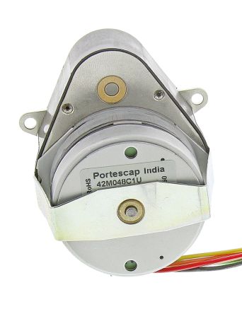 McLennan Servo Supplies Unipolar Permanent Magnet Stepper Motor 7.5&#176;, 53.6Ncm, 5 V dc, 550 mA, 6 Wires