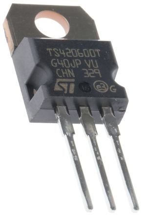 STMicroelectronics TS420-600T, Thyristor 600V, 2.5A 0.2mA