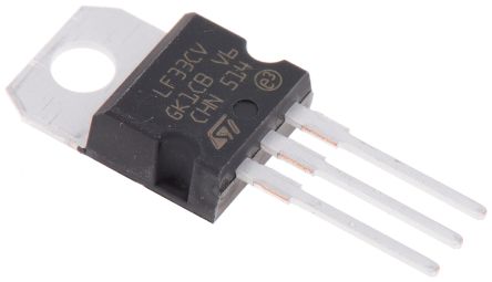 STMicroelectronics Spannungsregler 500mA, 1 Niedrige Abfallspannung TO-220, 3-Pin, Fest