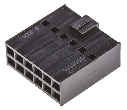Molex Boitier De Connecteur Femelle, 12 Contacts Sur 2 Rangs, Pas 2.54mm, Droit, Série C-Grid III