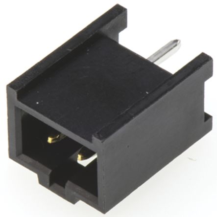 Molex C-Grid III Series Straight Through Hole PCB Header, 2 Contact(s), 2.54mm Pitch, 1 Row(s), Shrouded