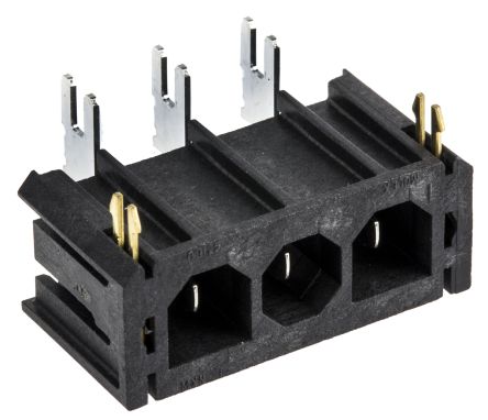 Molex Conector Macho Para PCB Ángulo De 90° Serie Sabre De 3 Vías, 1 Fila, Paso 7.5mm, Para Soldar, Montaje En Orificio