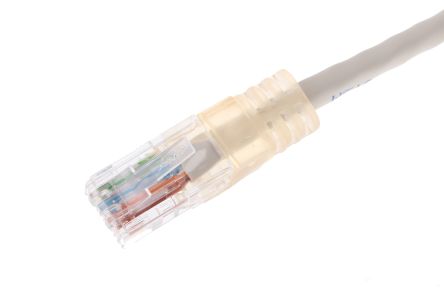 Decelect Ethernetkabel Cat.5, 2m, Grau Patchkabel, A RJ45 U/UTP Stecker, B RJ45