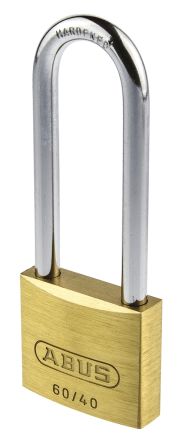ABUS Messing, Stahl Vorhängeschloss Mit Schlüssel Gleichschließend, Bügel-Ø 6mm X 63mm