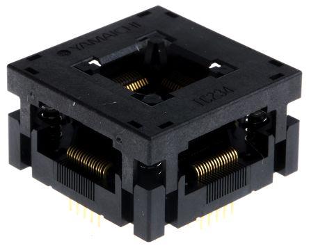 Yamaichi Support De Circuit Intégré 0.5mm, 64 Contacts Femelle QFP Traversant
