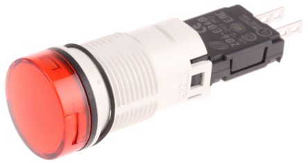 Schneider Electric Voyant Lumineux Complet LED Rouge 24V C.a. / V C.c., Ø Découpe 16mm, Montage Panneau, IP65