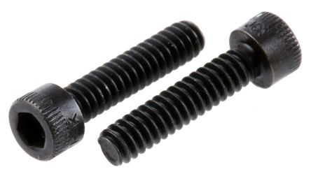 Holo-Krome Black, Self-Colour Steel Hex Socket Cap Screw, BS 2470, No. 4 X 13mm