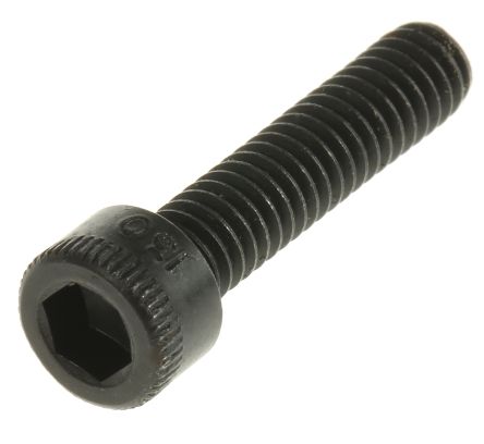 Hex Socket Cap Steel Black, Self-Colour Socket Screw, 8-32 x 19.04mm