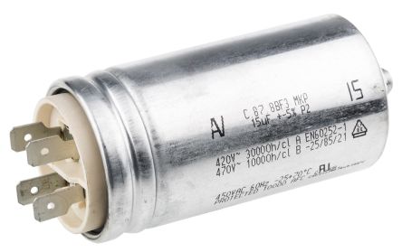 KEMET C87 Folienkondensator 15μF ±5% / 470V Ac, Schraubmontage
