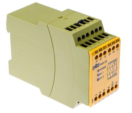 Pilz Dual-Channel Safety Switch/Interlock Safety Relay, 24 V Dc, 115V Ac, 3 Safety Contacts