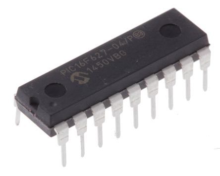 Microchip Mikrocontroller PIC16F PIC 8bit THT 1024 X 14 Wörter, 128 X 8 Wörter PDIP 18-Pin 4MHz 224 B RAM