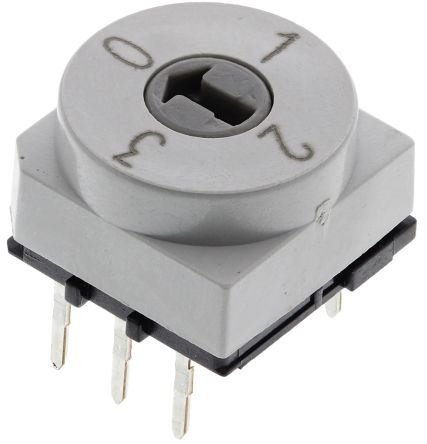 디바이스마트,스위치/부저/전기부품 > 스위치 > DIP 스위치,,PT65121,4 Way Through Hole DIP Switch, Rotary Flush Actuator / 379-3799