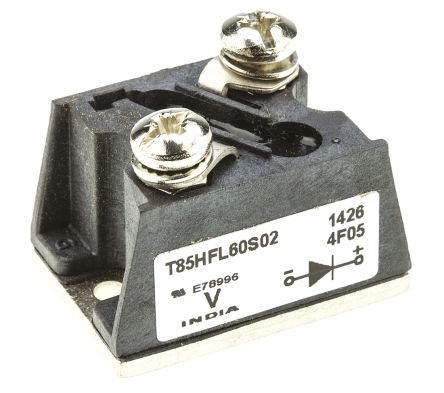 Vishay Tafelmontage Diode, 600V / 85A, 2-Pin T-Modul