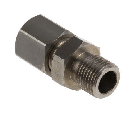 RS PRO Thermocouple Compression Fitting For Use With Thermocouple, 1/8 BSPP, 6mm Probe, RoHS Compliant Standard