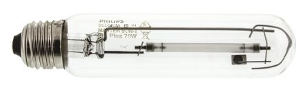 Philips Lighting Natriumdampflampe SON-T 70 W ES/E27 Röhrenförmig Klar 6600 Lm 2000K