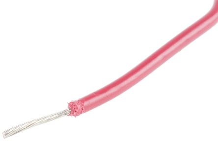 Alpha Wire Einzeladerleitung 0,75 Mm², 18 AWG 30m Rot PVC Isoliert Ø 2.82mm 16/0,25 Mm Litzen UL1015