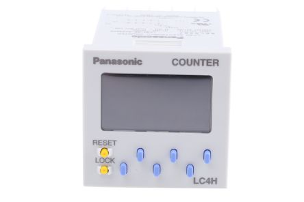 Panasonic Contador De Segundos, Con Display LCD De 6 Dígitos, 100 → 240 V Ac