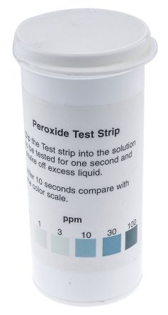 Single Parameter(s) Peroxide pH Test Strip, max. measurement 100ppm