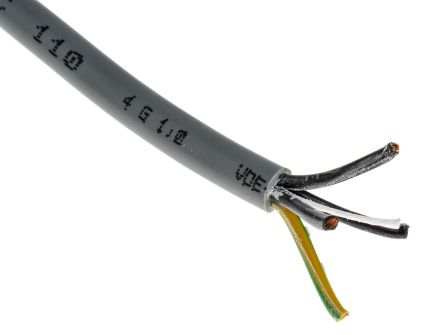 Lapp ÖLFLEX CLASSIC 110 YY Control Cable, 4 Cores, 1 Mm², YY, Unscreened, 50m, Grey PVC Sheath, 17 AWG
