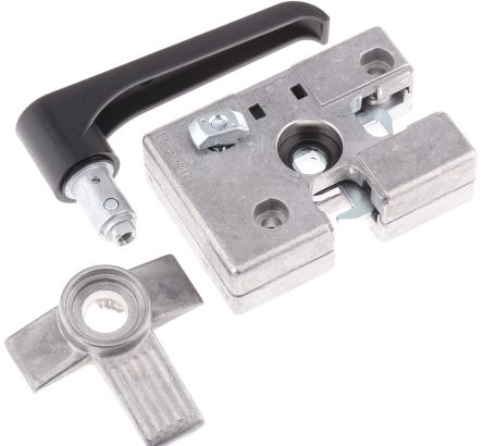 博世力士乐 门锁, 压铸锌, 电镀钢制, 双向锁, 适合30 mm， 45 mm支柱, 8mm槽