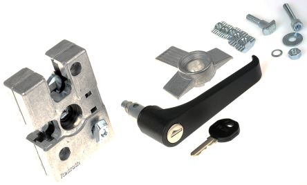 博世力士乐 门锁, 压铸锌, 电镀钢制, 双向锁, 适合30 mm， 45 mm支柱, 8mm槽