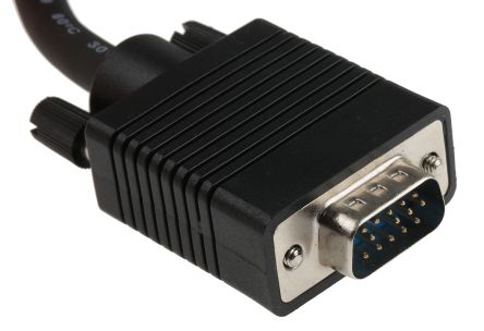 Roline Cable VGA De Color Negro, Con. A: VGA Macho, Con. B: VGA Macho, Long. 2m