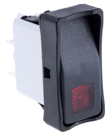 APEM Tafelmontage Wippschalter, 2-poliger Ein/Ausschalter Ein-Aus, 15 A 36.8mm X 21.08mm Beleuchtet, IP 65