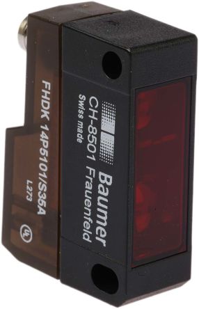 Baumer Capteur Photoélectrique Réflexion Directe, FHDK 14P, 20 Mm → 350 Mm, Bloc, IP67