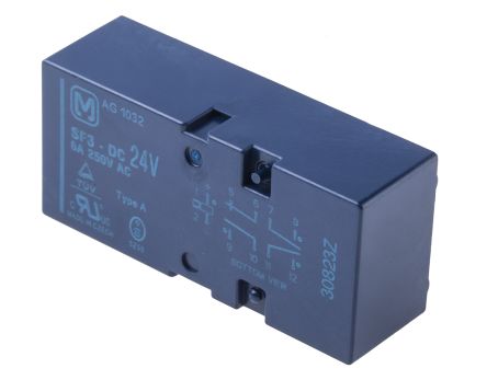 Panasonic PCB Mount Force Guided Relay, 24V Dc Coil Voltage, 3PST, SPST