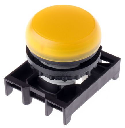 Eaton RMQ Titan Leuchtmelder-Frontelement, Tafelausschnitt-Ø 22.5mm, Frontmontage, Bündig, Gelb Rund Kunststoff IP 69K